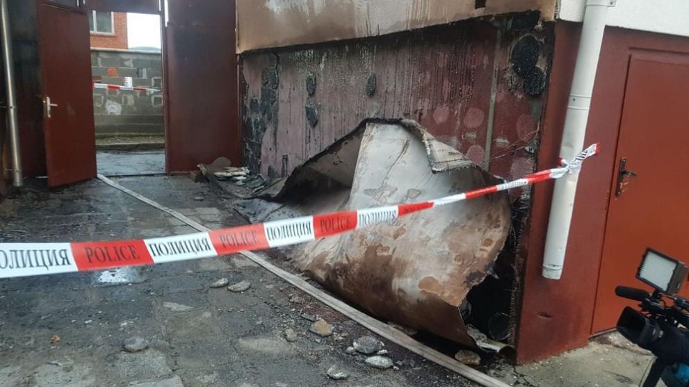 Пожар в училище в Карнобат